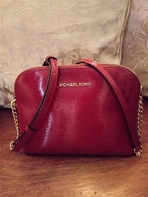 michael kors red velvet bag|michael kors red crossbody bag.